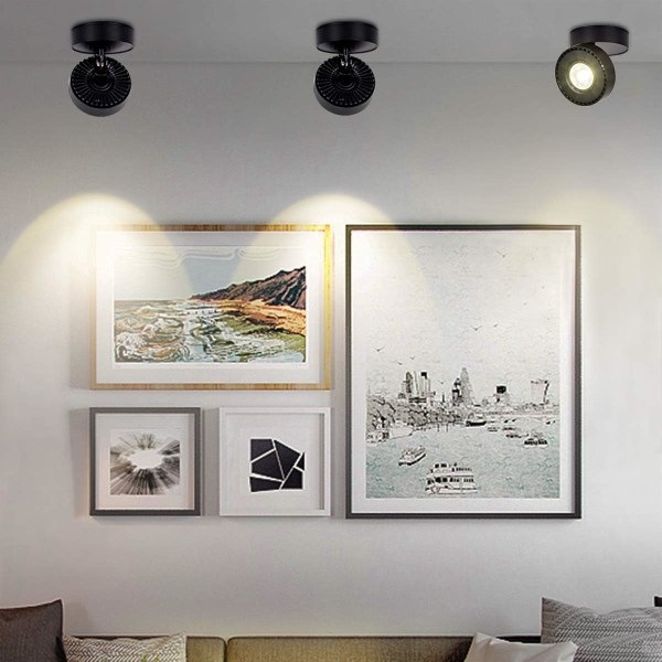 Inomhus 12W LED Taklampa med Justerbara Reflektorn DXGHC