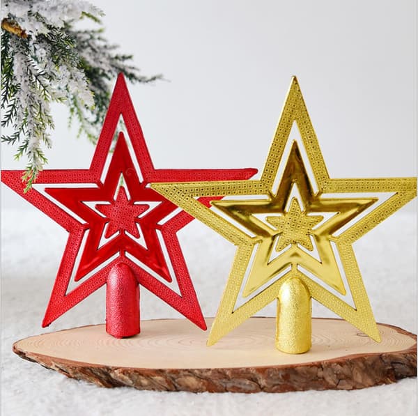 2 stk. Juletræstop pynt (20CM)