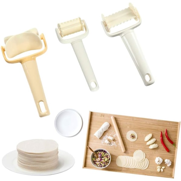 3 stk DIY Krumkake Deig Kutter Skive Dumpling Kake C