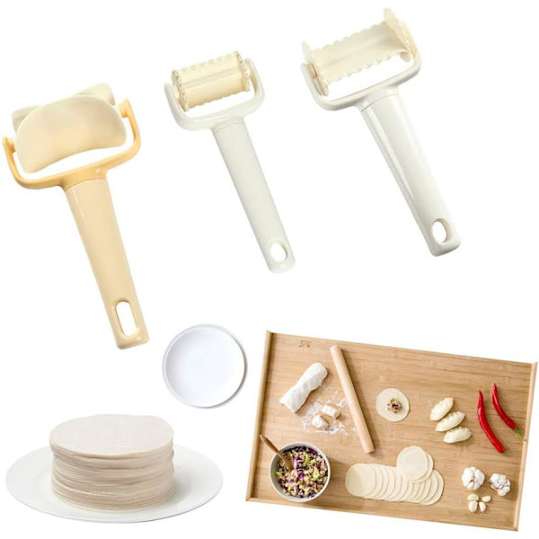 3 stk DIY Krumkake Deig Kutter Skive Dumpling Kake Kutt