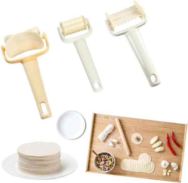 3 stycken DIY-kakdegskutter för bullar, dumplings och kakor