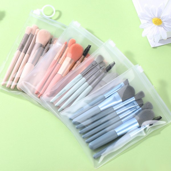 32 Macaron matt plasthandtag Mini Makeup Brush Set Portable