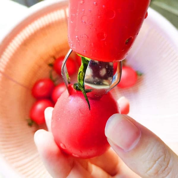 Jordbærskærer, Jordbærskaller, Tomatfjerner, Rustfrit