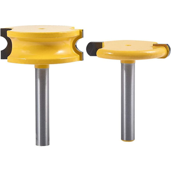 Kanotflöjt- och pärlbitssats med 1/4\" träfräsbit (1/4\",