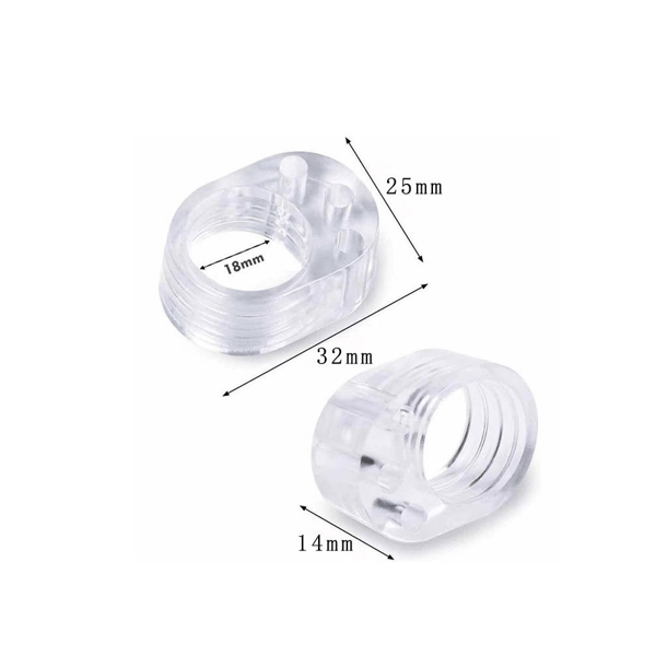 Dørstoppere 10 stk PVC Dørhåndtak Stopper Dørstøtfanger Silic