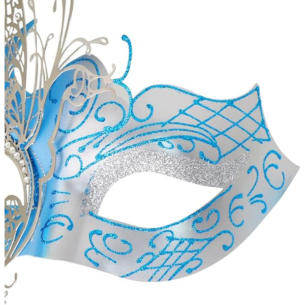 Mystisk Venetiansk Fjärilsdam Maskerad Halloweenfest Mask