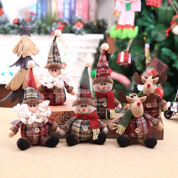 6 st Mini Julgranspynt för Miniatyrträd Dekorationer Små Jul