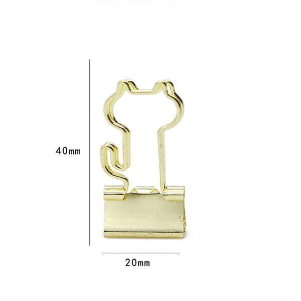Bindersklemmer, Rustfrie Lange Haleklips for Filoppbevaring (C