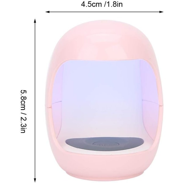 USB Bærbar Lille Neglelampe, Neglekunst Gel UV Finger Tørre, LED C