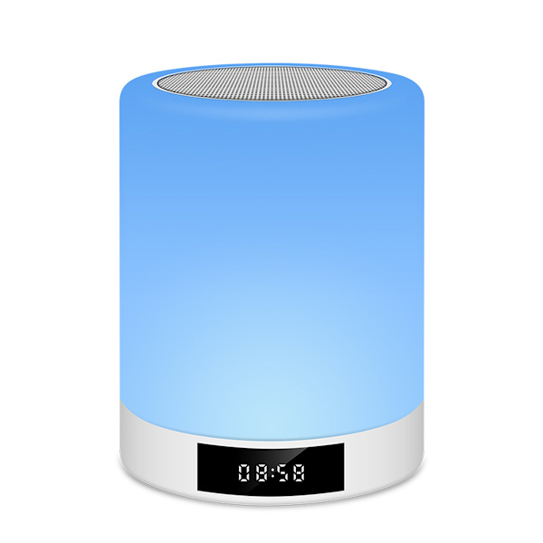 Värikäs Bluetooth-kaiutinlamppu Kannettava Yöpöytälamppu USB-Lataus