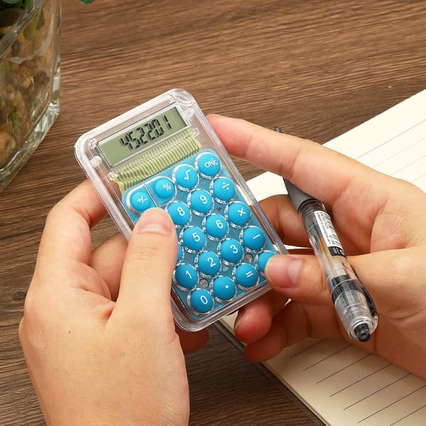 Datorräknare, 8-siffrig stor LCD-skärm, Mini Bärbar DXGHC