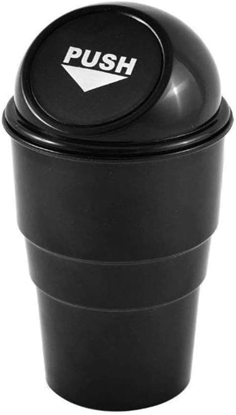 Bil Sopbehållare, Svart, Biltillbehör Köks Mini Plastlock C