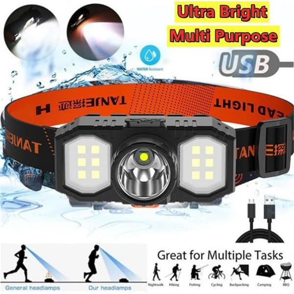 Uudet LED-otsalamput COB Mini Valo Ulkoilma Pitkä Ammunta Päässä