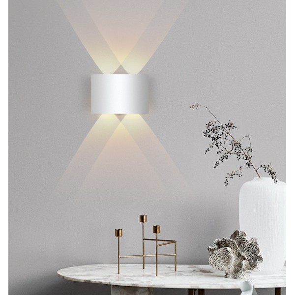 LED Innendørs Vegglampe Hvit Moderne Vegglampe, IP65 Vanntett DXGHC