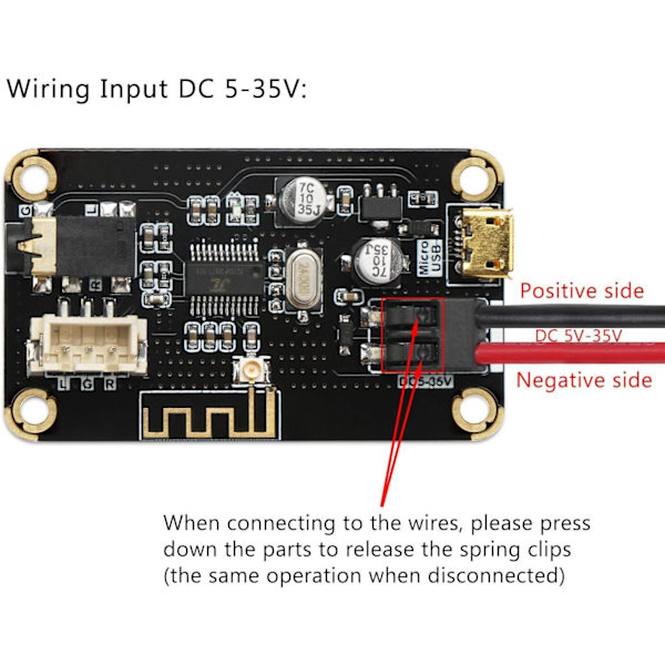 Bluetooth Modtagermodul, Bærbar Bluetooth Audio Modtagerplade