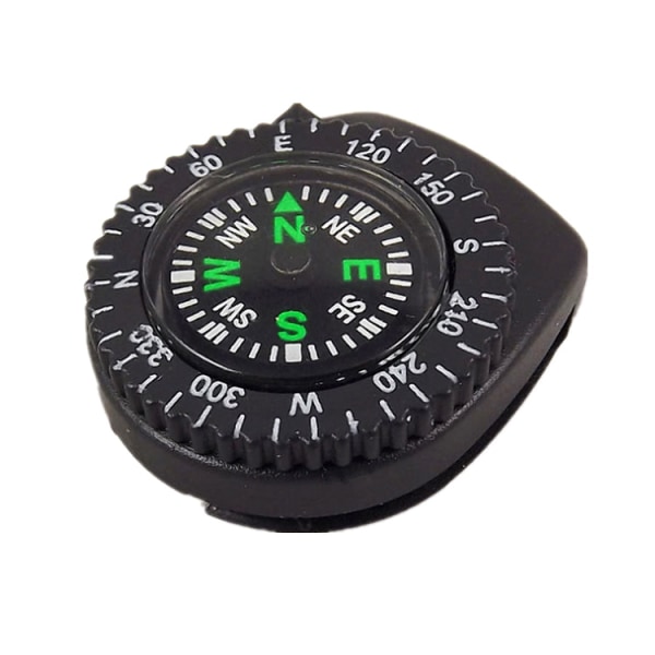 Compact and lightweight compass to attach to belts