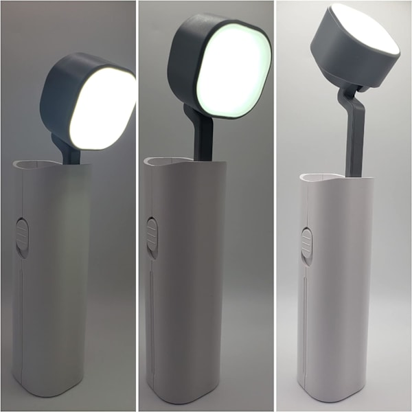 Multifunksjons trådløs nattbordslampe, skrivebord, bord med USB-lader