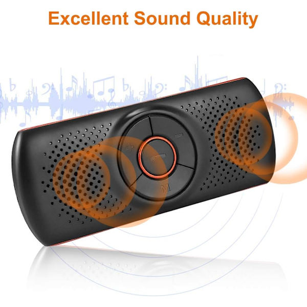 Portabel Bluetooth Handsfree-bilset med GPS-instruktioner, Mu