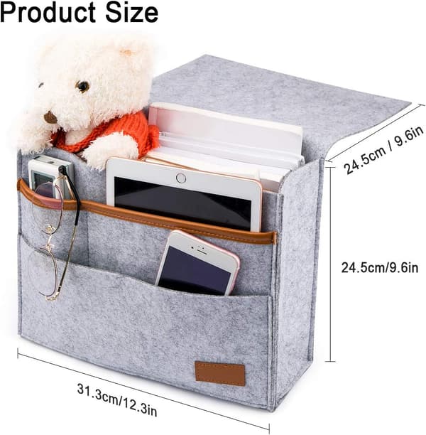 Tyk Filt Bedside Lomme Bedside Organizer Bedside Lomme Bedsid