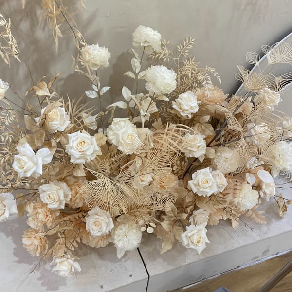 8 kunstige blomster roser kunstige blomster silkeblomster med