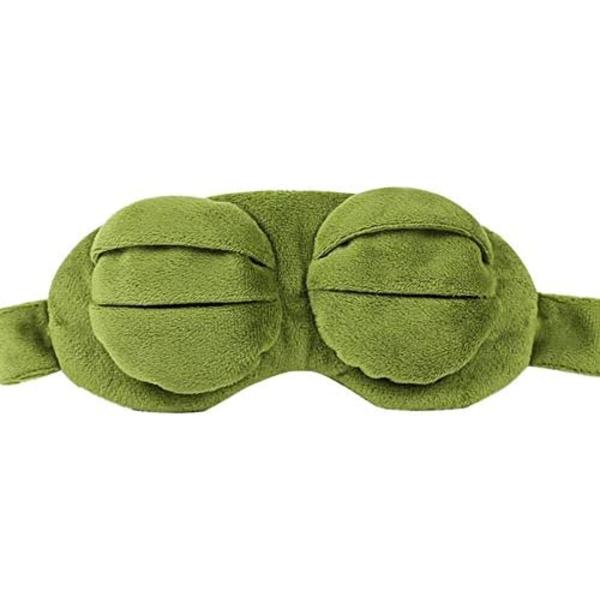 Sammakon silmämaski, hauska nukkuva kasvo fluff uutuus piirretty sammakon silmä