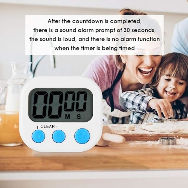 Digital Køkken Timer Køkken Timer med Digitalt Ur Funktion DXGHC