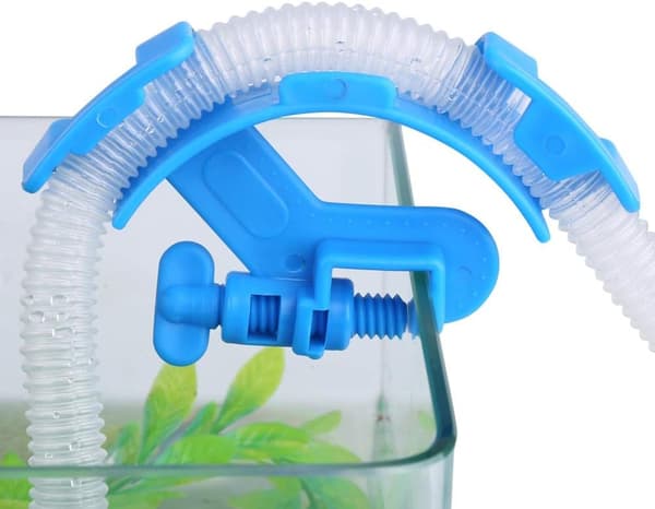 Slangklämma, Plastfästklämma för Akvarium (2 st)