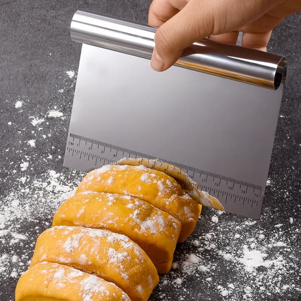 Multifunktionel Rustfrit Stål Pasta Skraber Kage Pizza Skraber Mig