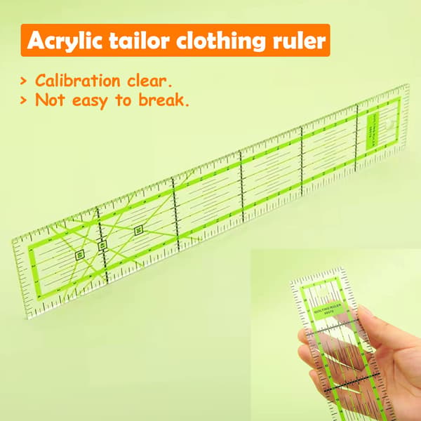 Akryl Måler Lineal, Syning Patchwork Lineal med Gitterlinje
