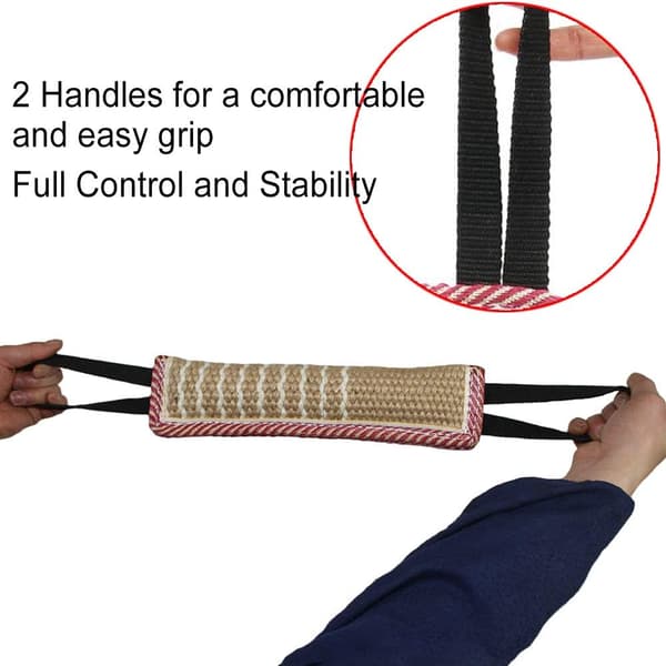 Hunde træk legetøj, hundetræning, pudebid, jute bid legetøj