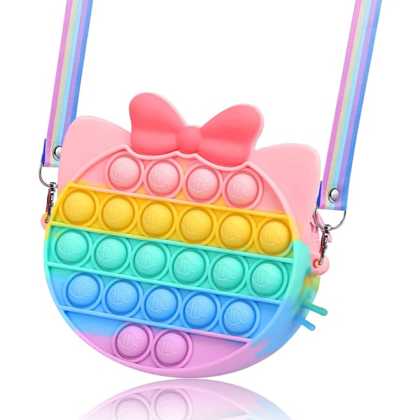 Toys, Silicone Bag with Adjustable Straps, Anti-Stress Toy Bag fo