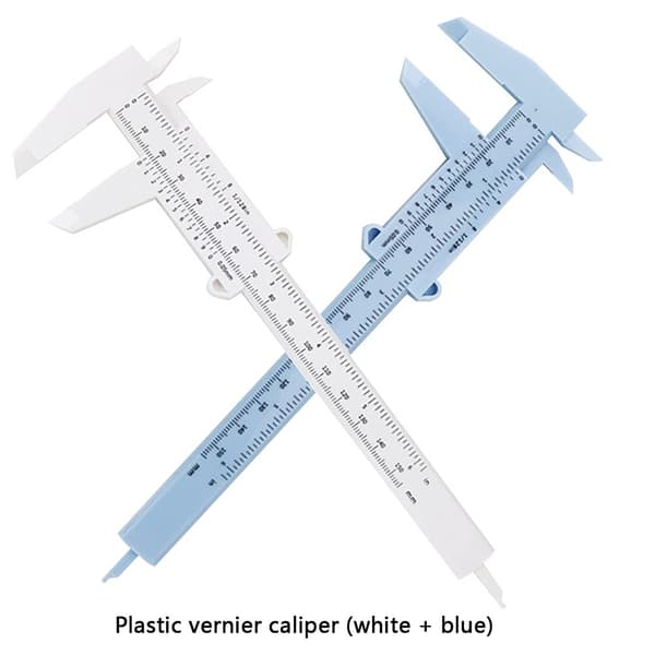 6 tommer 150 mm Mini Skyvel caliper i plast med dobbel skala