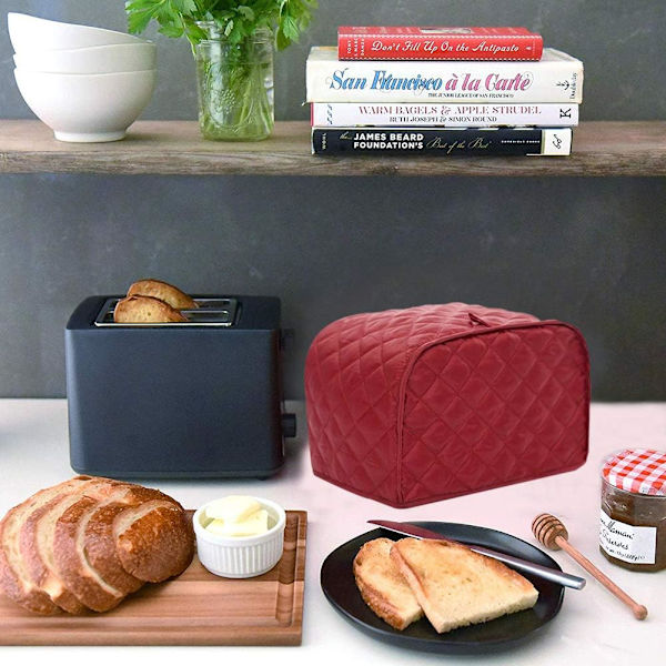 Quiltet Toasterdeksel i Bomull/Polyester for To-Skives Toaster og