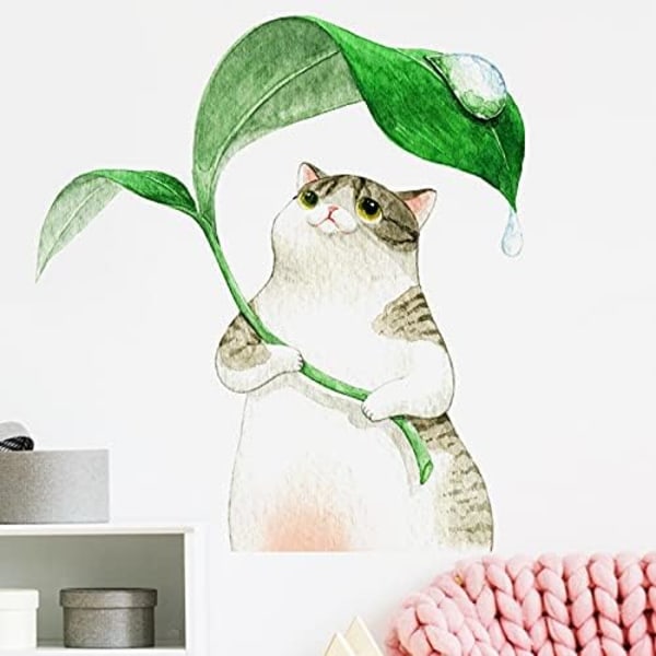 Väggdekaler Konst väggmålning Möbeldekaler PVC gröna växtdekaler f