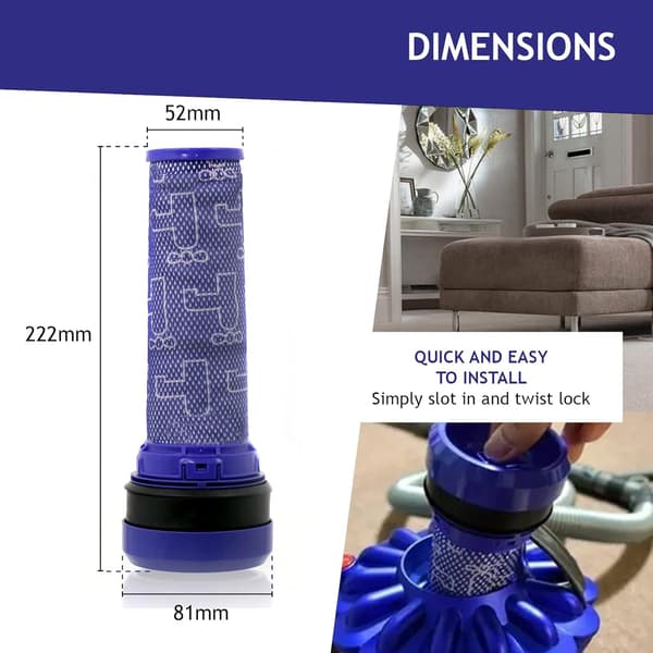 Suodatin Dyson DC28 DC28 C DC37 DC39 DC39I DC53 imurille