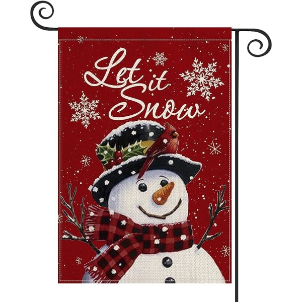 Beautiful color life let it snowman snowflake christmas garden