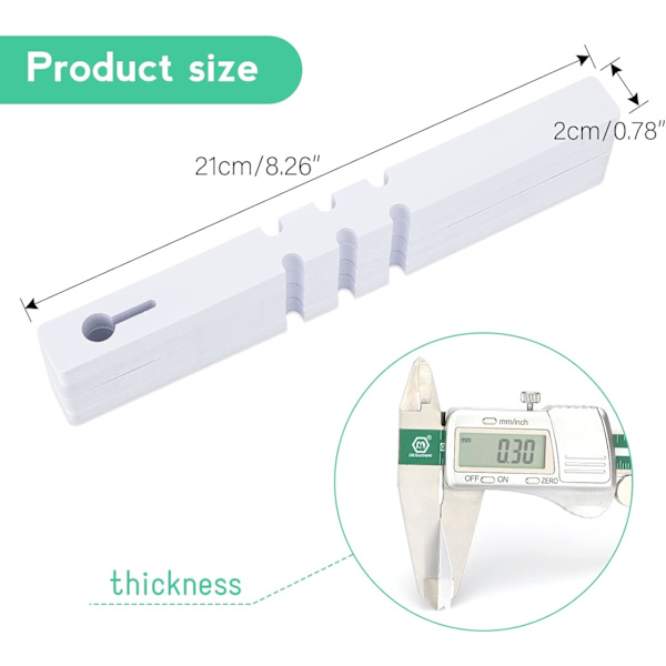 50-pack Plastväxtträd Etiketter, 2 x 20cm, för Växtinpackning (