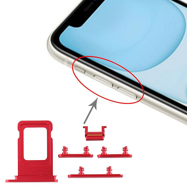 SIM-kortfack + Sidoknapp för iPhone 11 DXGHC