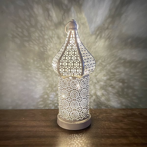 Hållig Retro Lykta Marockansk Boho Atmosfärslampa Kompatibel Wi