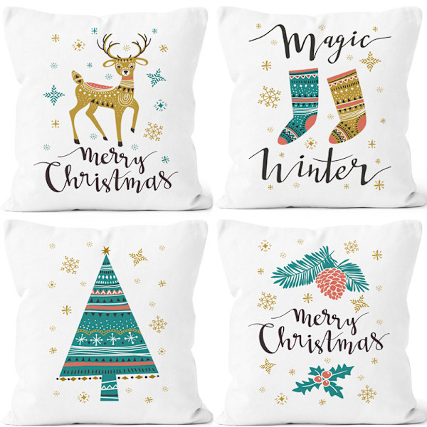 4 stk Juleputetrekk, Juleputetrekk Pute, Dec DXGHC