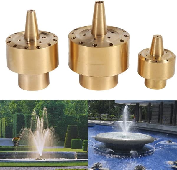 1/2\" Sprayhode i gullmessing for hagefontene, dam, tåke