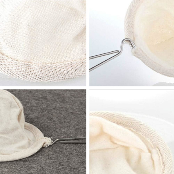 2 stk. 4 tommer rustfrit stål håndtag Tabi genanvendelige kaffe- og te-filtre DXGHC