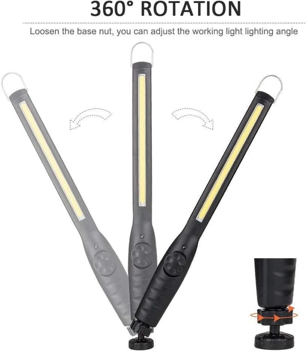 Laderbar arbeidslys COB arbeidslys, slank USB inspeksjonslys