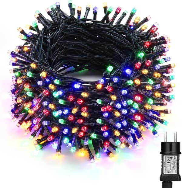Julelysguirlande Multifarvet, 30M 300 LED Dekorationslys