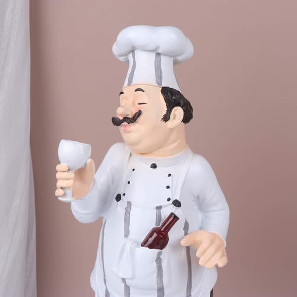 Chef Familie Model Kogeovn Model Mini Chef Statue Retro Chef Harpiks