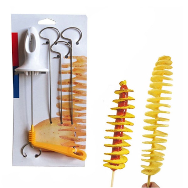 Spiralpotatis Skärare Potatis Slicer Spett Handvev Potat
