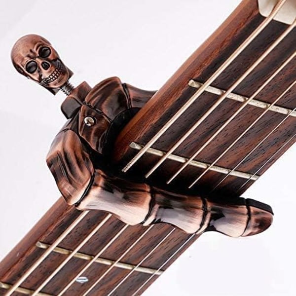Högkvalitativ skalle spökfinger gitarr sandhi klämma folk gitarr s