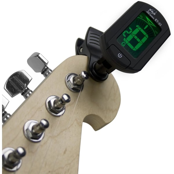ET-33 KROMATISK KLIPP-PÅ för gitarr/bas/ukulele och violin