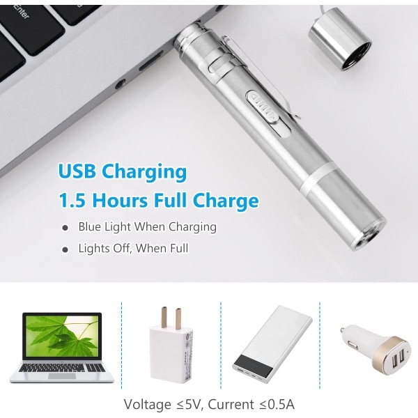 Kattpekare, Interaktiv LED-kattleksak, USB-laddningsbar Röd LED Li