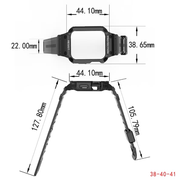 Passar Apple Watch 7 Utbytbart Silikon Apple TPU Integrerat
